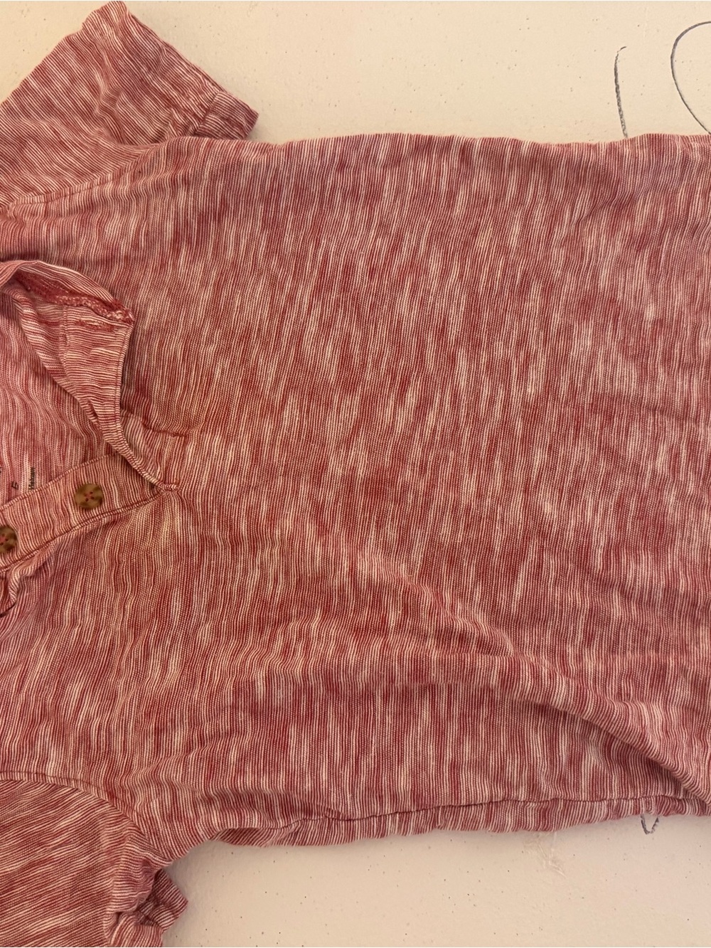 jumping beans marled red short sleeve top